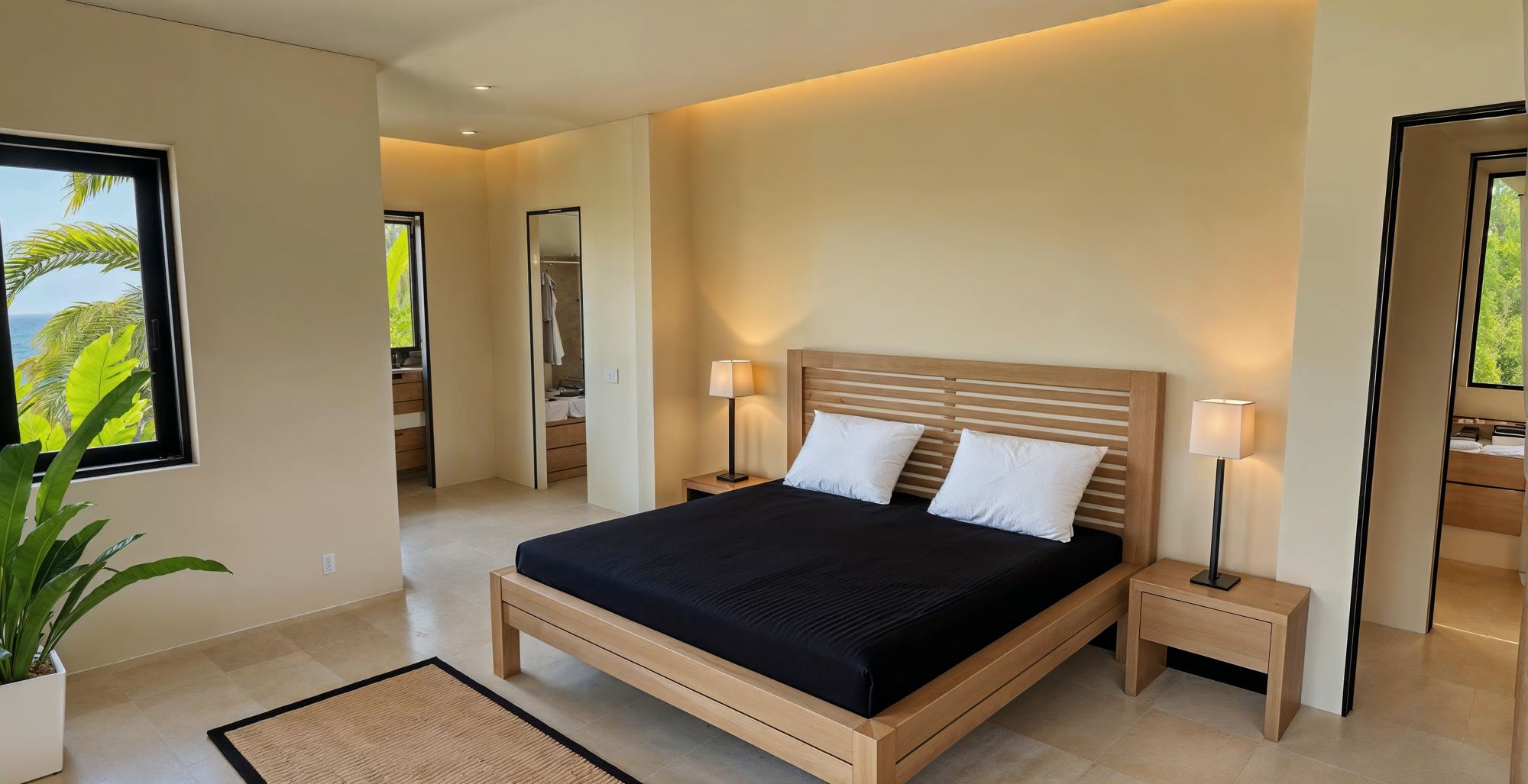 Rendering of the primary bedroom