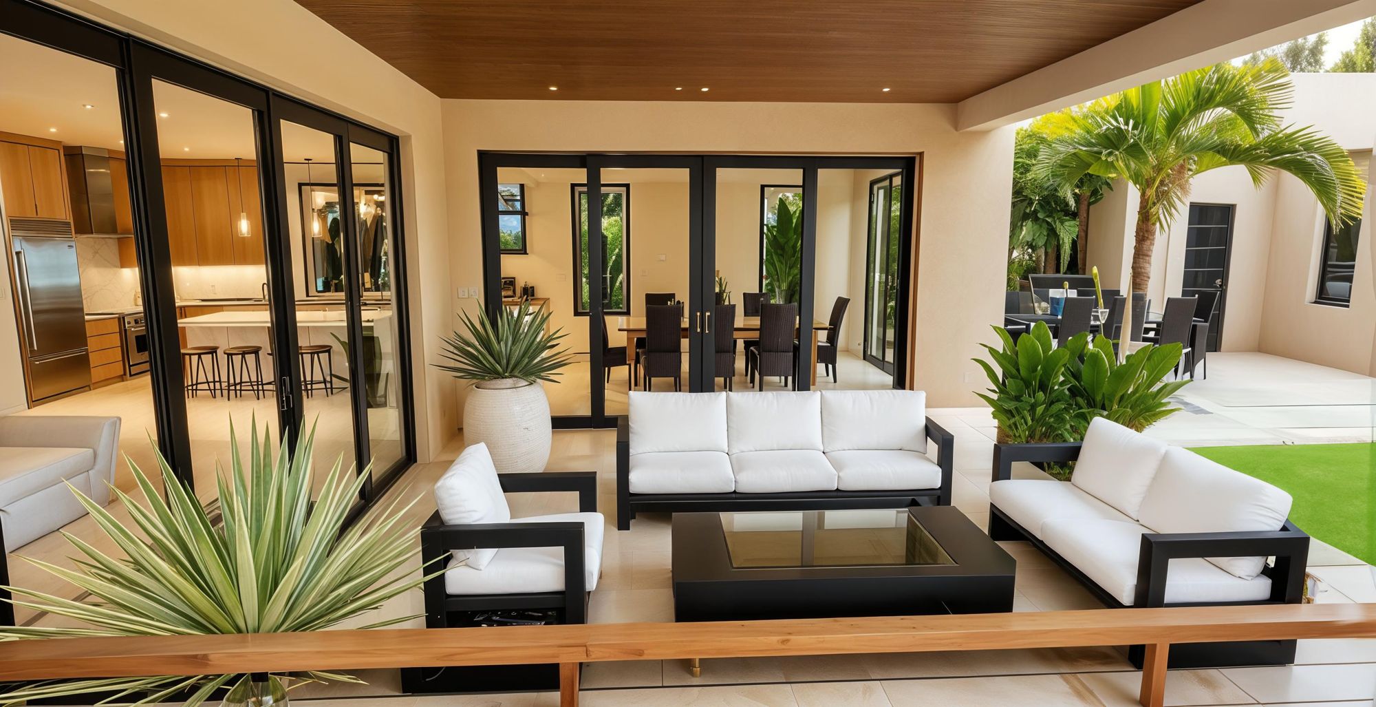 Rendering of the covered veranda